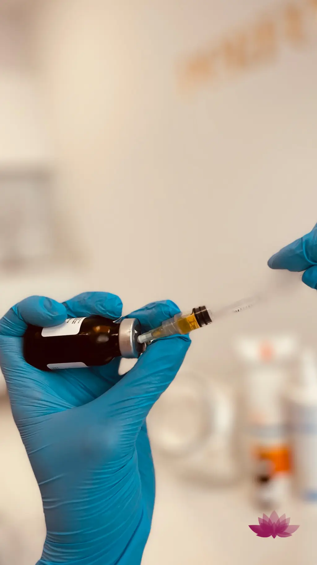 Pobranie peelingu chemicznego z fiolki